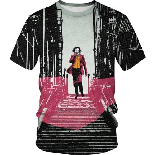 Joker Be reborn 2020 new the Joker 3d t shirt funny comics character joker with poker 3d t-shirt summer harajuku style tees