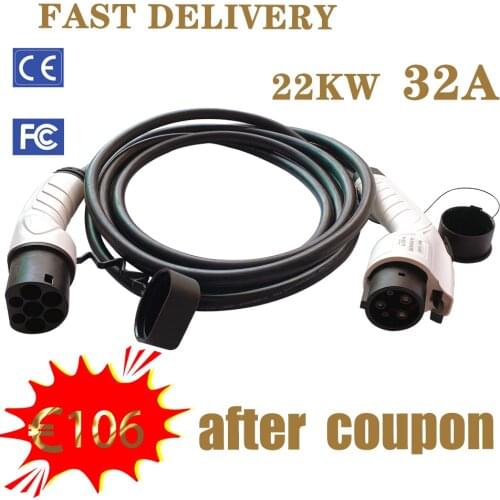 EV charger cable SAE J1772 conforms to IEC 62196-2, 16A single phase, used for Type1-Type2 electric vehicle converter adapter