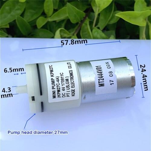 KOGE KPM27 DC 3V-5V Micro 370 Motor Air Pump Aquarium Fish Tank USB Oxygen Pump for Electronic Sphygmomanometer 3.7V 4.2V