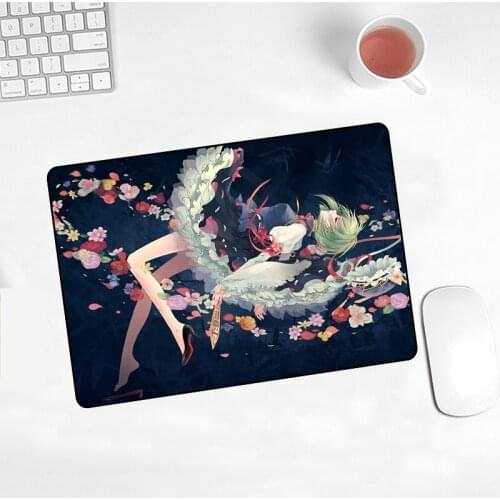 Cute Girl Small Size Hot Sell Mouse Pad Anime Art Natural Rubber Kawaii Lovely Cartoon Home Office Decoration MousePad Skipoem