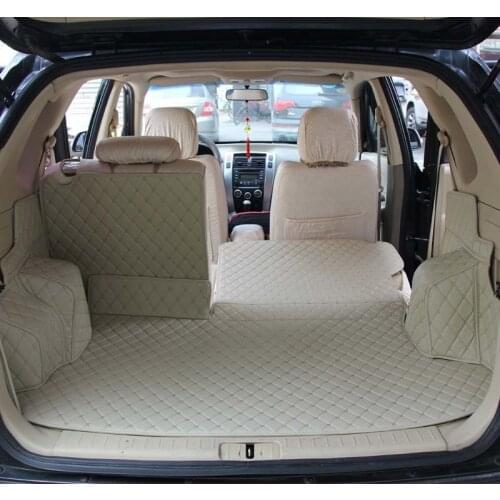 Car Trunk mats for hyundai tucson waterproof fiber leather car trunk mat cargo liner 2005 2006 2007 2008 2009 2010