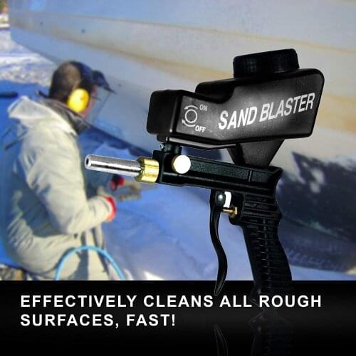 LEMATEC Anti-Rust Protection Air Spot Sand Blaster Gravity Feed Spray Sandblaster Gun Spray tools Air Abrasive Tool