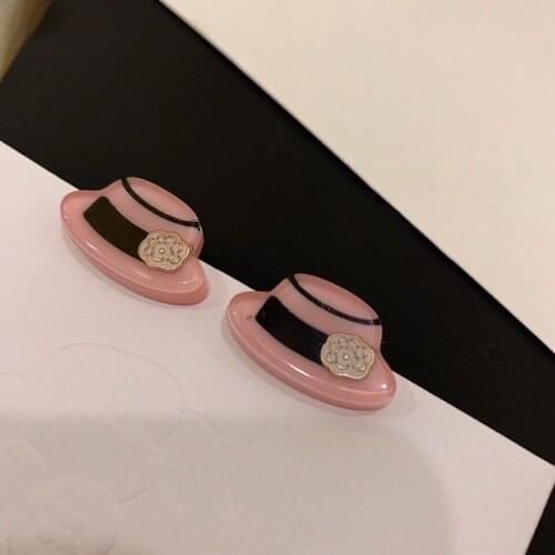 Hot Brand Fashion Vintage Jewelry Gold Color Earrings Resin stud earrings Crystal Earrings Tassel Design Wedding Party Earrings