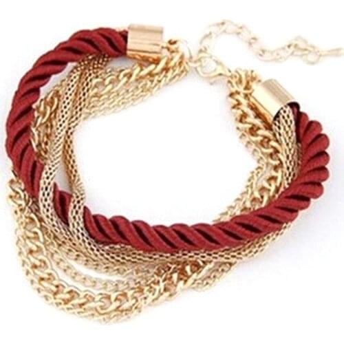 Fashion 2018 Modern Handmade Multilayer Braided Female Bracelet Accessories Bracelet and Bangle Girl Jewelry