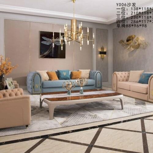 Latest Design Living Room Furniture 6 Seater Sofa Set