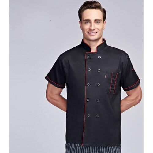 New style Summer Breathable Chef Workwear Men and women Catering After the kitchen Work clothes Fashion Elegant Chef uniforms
