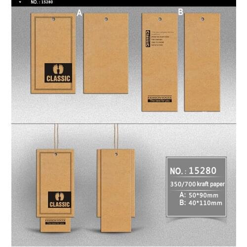 OEM custom logo brand garment clothing printed paper price hang tag for clothing clothes printing swing luggage labels tags k609