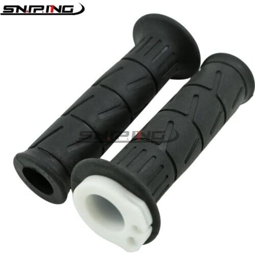 Motorcycle Handlebar Grip Rubber Gel Sleeve For Kawasaki ZXR250 ZRX250 ZXR400 ZZR400 ZZR600 Handle Hand Grips