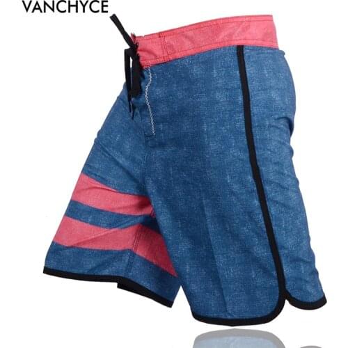 VANCHYCE Summer Shorts Men Quick Dry Silver Mens Boardshorts Board Shorts Brand Swimwear Men Beach Shorts Men Bermuda Short