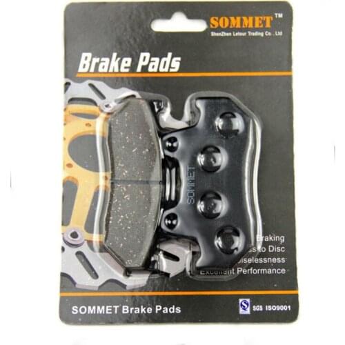 SOMMET Motorcycle Front & Rear Brake Pads Disks 1 pair for Honda FT 500 Ascot (82-83) FT500 LT69
