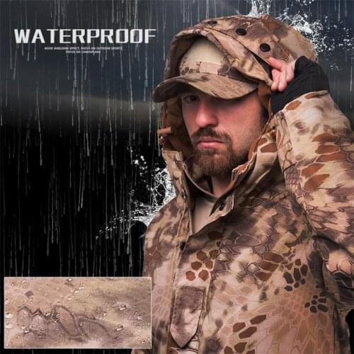 Warm Winter G8 Army Jacket Thick Fleece Hooded Coat Men Waterproof Camouflage Tactical Jacket Hunting Military Windbreaker