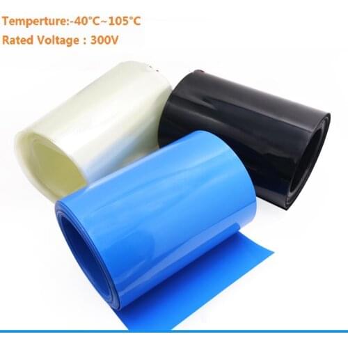 PVC Heat Shrink Tubing Width 188mm Diameter 118mm (for Batteries Wrap) -1/3/5 Meters
