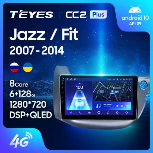 TEYES CC2L CC2 Plus For Honda Jazz GG 2008 - 2014 Fit GE GP GE 2007 - 2014 Right hand driver Car Radio Multimedia Video Player Navigation GPS Android No 2din 2 din dvd