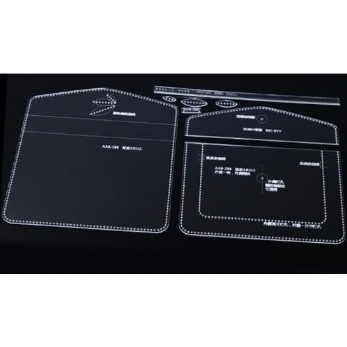 8pcs Acrylic Bag Pattern Stencil Template Leathercraft Shoulder Bag Making