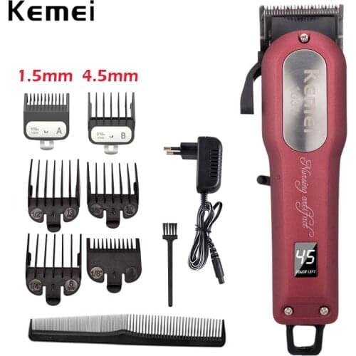 100-240V kemei rechargeable hair trimmer professional hair clipper hair shaving machine hair cutting beard electric razor