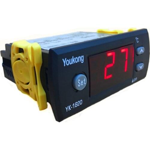 YK-1820 cake cabinet digital high temperature controller straight cooler fan display refrigerator electronic thermostat 10A