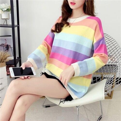 Autumn Women O Neck Long Sleeve Casual Sweater Female Solid Color Kintting Sweater Ladys Knitted Sweaeter