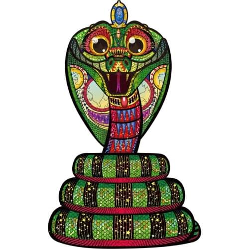 Snake Wooden Puzzle Unique Shape Pieces Animal Gift For Adults And Kids 200 Pieces Children Intelligen Learning Puzzle Toys