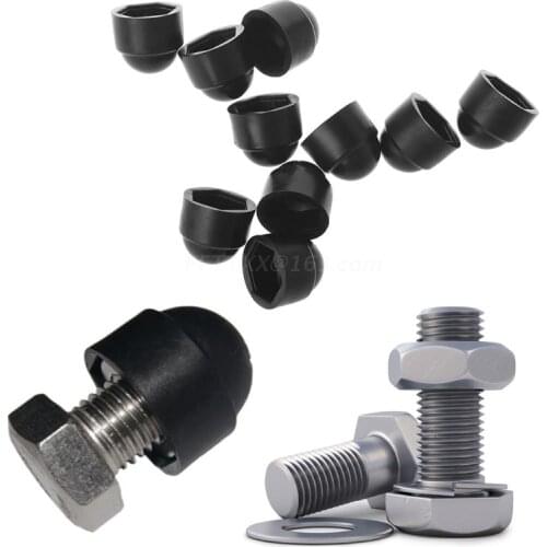 10Pcs M6 M8 M10 M12 Bolt Nut Dome Protection Covers Exposed Hexagon Plastic