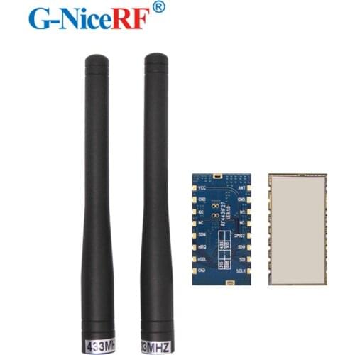 5pcs/lot RF4432F27 SPI interface Si4432 chip 433MHz 500mW FSK Receiver and Transmitter Module