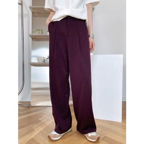 Harem pants womens thin new style casual wide-leg pants high-waist straight-leg suit pants