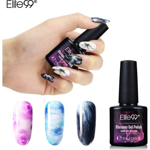 Elite99 10ml Blossom Gel Nail Polish Soak Off Nail Art Manicure Gel Varnish Semi Permanent Blooming Effect Flower UV Gel Polish
