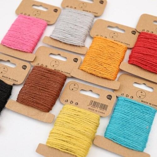 12pcs 10meters/roll Jute Twine Natural Jute String Cord 1.5mm Thick Rope String for Artworks, DIY Crafts, Gift Wrapping