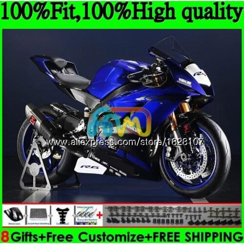 Injection OEM For YAMAHA YZF600 YZF R6 YZFR6 17 18 19 Dark blue cool 118BS.11 YZF 600 R 6 YZF-600 YZF-R6 2017 2018 2019 Fairings