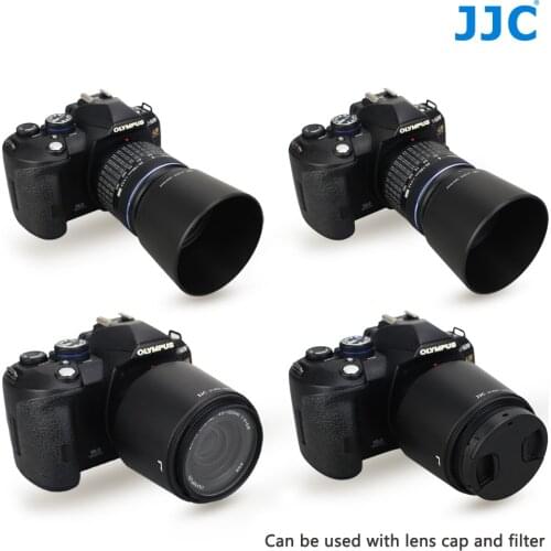 JJC Bayonet Lens Hood 58mm Protector for OLYMPUS M.ZUIKO DIGITAL ED 40-150mm 1:4.0-5.6 R/1:4.0-5.6/ replaces LH-61D Camera
