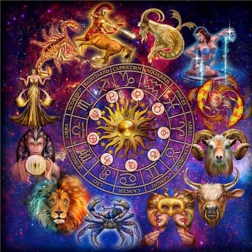 New Diamond Embroidery Kits Cross-Stitch Full 12 Signs Of The Zodiac Home Decor Diamond Painting Mosaic Diy Pictures Painting