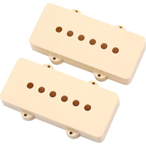 Pack of 2 Soapbar Guitar Pickups Covers Shell Cream for 6 Strings Electric Guitar P90 Pickups - Beige