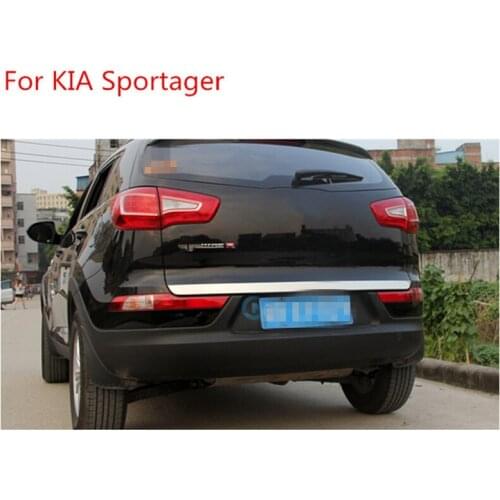 For KIA SportageR 2010 2011 2012 2013 2014 5dr High quality stainless steel Rear Trunk Lid Cover Trim ger 1PCS