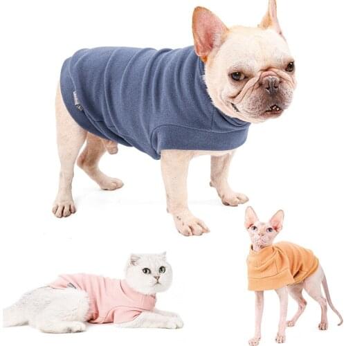 Dog Cat Clothes Leisure Dogs Hoodies French Bulldog Sphinx Autumn and Winter Warm Clothes Puppy Cat Shirts For Dog ropade perro
