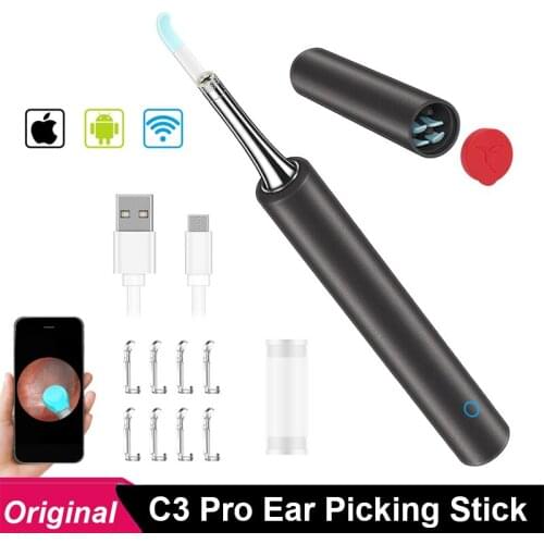 Original Bebird C3 Pro Smart Visual Ear Sticks Ear Cleaner Otoscopio Ear Spoon Mini Camera Otoscope Borescope For Child Adult