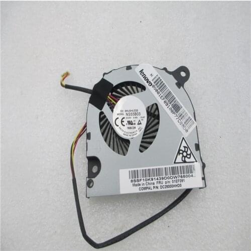 Original NEW CPU Cooling fan for NS55B03 15J07 01EF091 DC28000HHD0 5v 0.45A notebook fan