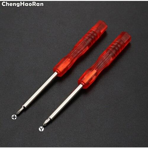 ChengHaoRan 100pcs Tri-Wing & Philips Screwdriver Screw Driver for GBC GBA SP GBM Wii for 3DS XL for NDSL for NDSi Repair Tool