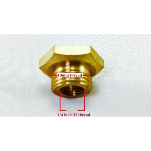 RCEXL CM6 10mm to 1/4-32 Spark Plug Bushing Adapter Copper Conversion