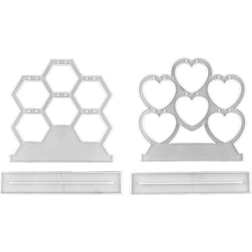 Hexagon Jewelry Display Stand Epoxy Resin Mold Earring Holder Necklace Hanger Silicone Mould DIY Crafts Pendant Bracelet Rack