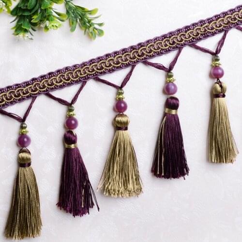 YOYUE 12 yards/lot 12cm wide curtains Lace Fringe Tassel Panicle Diy Stage Clothes Accessories decoration curtain Lace Ribbon