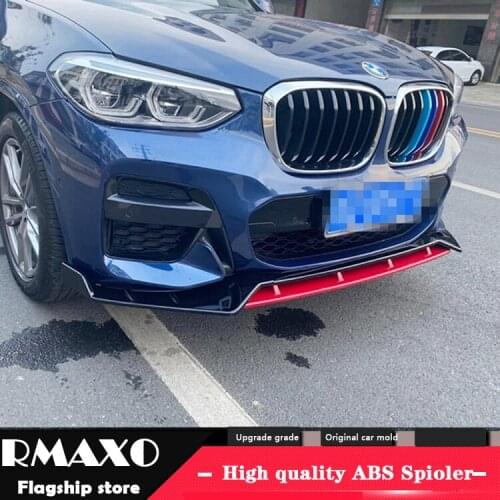 For BMW X4 Body kit spoiler 2018-2020 For BMW X3 X4 G01 G02 ABS Rear lip rear spoiler front Bumper Diffuser Bumpers Protector