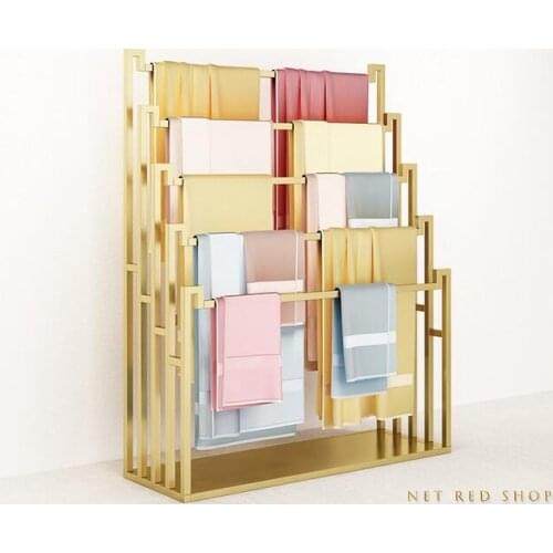 Scarf storage rack cloth display rack floor scarf rack multifunctional clothing store pants display rack