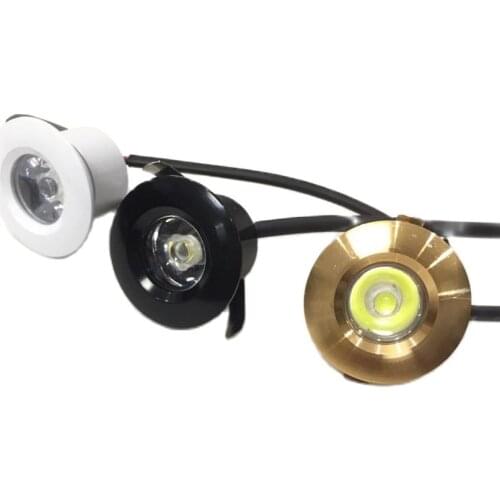 5Stück 3 W LED Mini Einbauleuchte Rund verstellbarer Spot Deckenlampe 220 V LED-Schrankleuchte