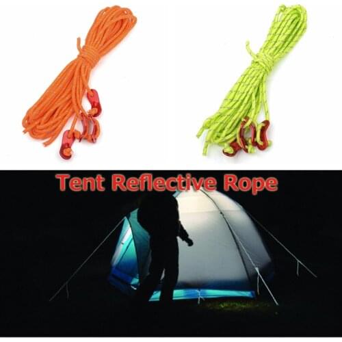 16m Reflective Camping Tent Rope Outdoor Travel Hiking Runners Cord Lanyard Windproof Paracord