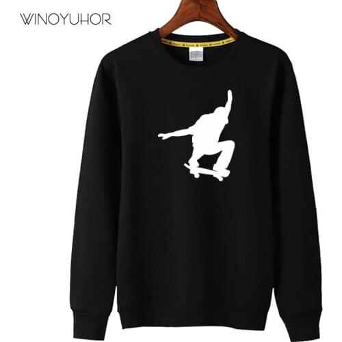 Playing Skateboard Sport Sweatshirt Children 2020 New Autumn Winter Crew Neck Hoodies Baby Boys Girls Skateboarding Pullovers