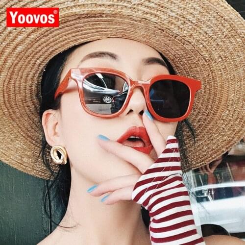 Yoovos 2021 Vintage Square Sunglasses Women Brand Designer Classic Luxury Man/Women Sun Glasses UV400 Shopping Outdoor Eyewear