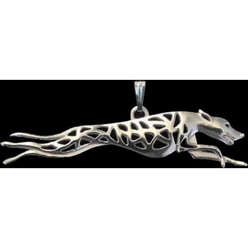 Womens Alloy Dog Shaped Pendants Jewelry Metal Run Whippet Pendants