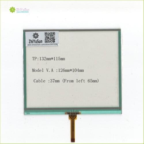 ZhiYuSun 8046 the line from left 65mm Compatible Touch Screen glass 132mm*115mm for GPS tble compatible USE gps touch glass