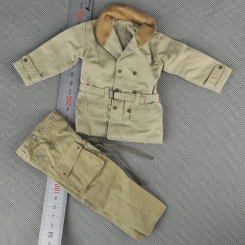 1/6 WWII US Armys Yellow Jacket and Pants Set Models for 12'' Figures