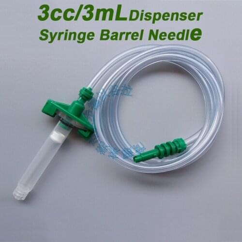 1Pc 3cc 3ML Helix Luer Lock Tip Dispenser Syringe Barrel Needle Tip Syringe Barrel Valve Robot Adapter