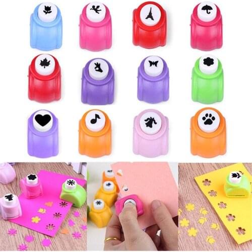 1 PCS Mini Printing Paper Hand Shaper Scrapbook Tags Cards Craft DIY Punch Cutter Tool Support 16 Styles